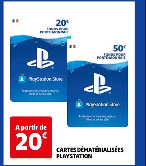 Cartes Dématérialisées Playsation