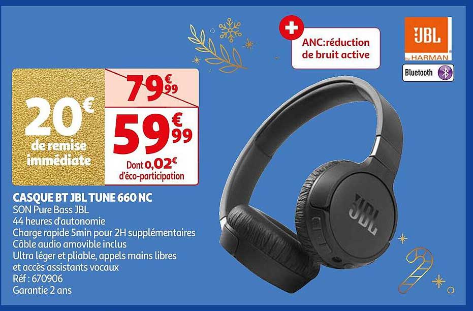 Casque Bt Jbl Une 660 Nc