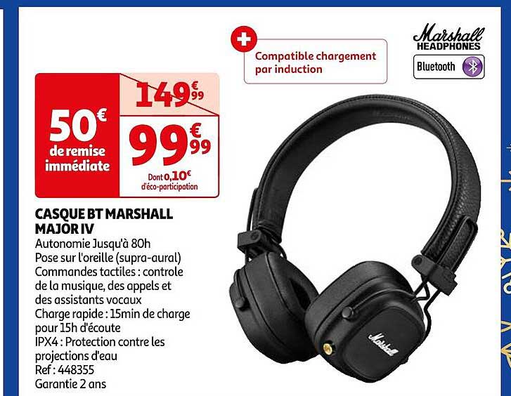 casque bt marshall major IV