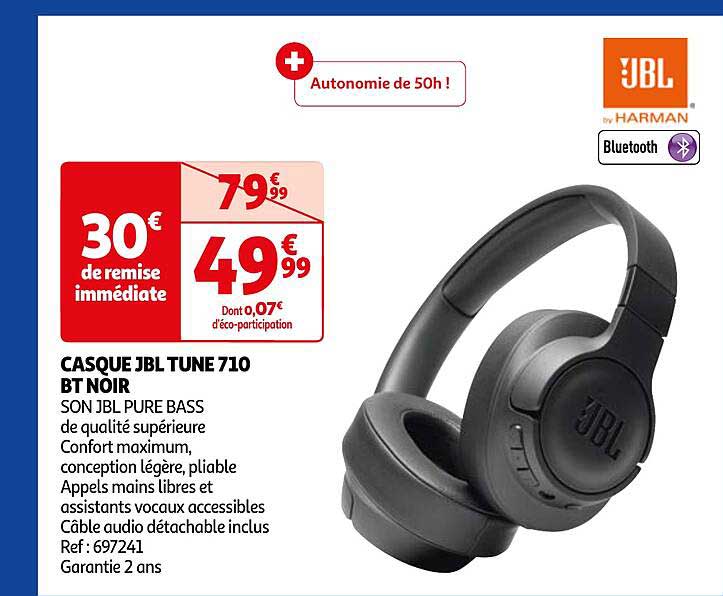casque jbl tune 720 bt noir