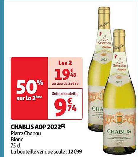 chablis aop 2022 pierre chanau blanc blanc