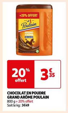 Chocolat En Poudre Grand Arôme Poulain