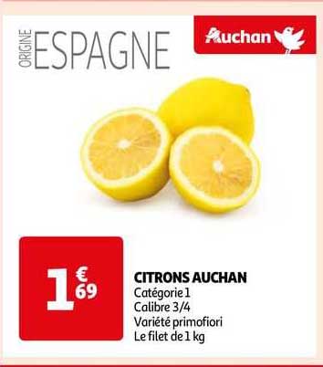Citrons Auchan Primofiori