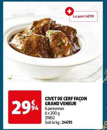 civet de cerf façon grand veneur