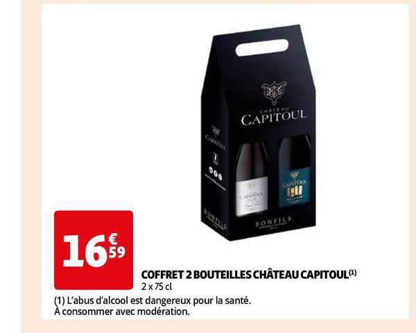 Coffret 2 Bouteilles Château Capitoul