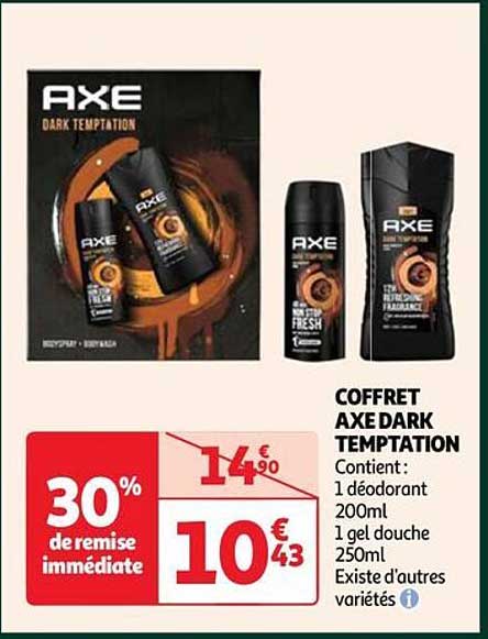 coffret axe dark temptation