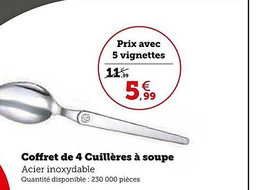 Coffret De 4 Cuillères à Soupe