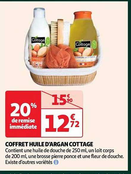 coffret huile d'argan cottage