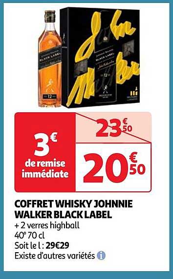 coffret whisky johnnie walker black label