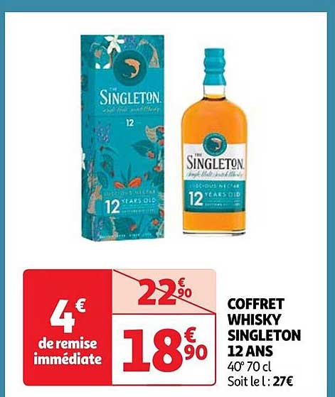 coffret whisky singleton 12 ans