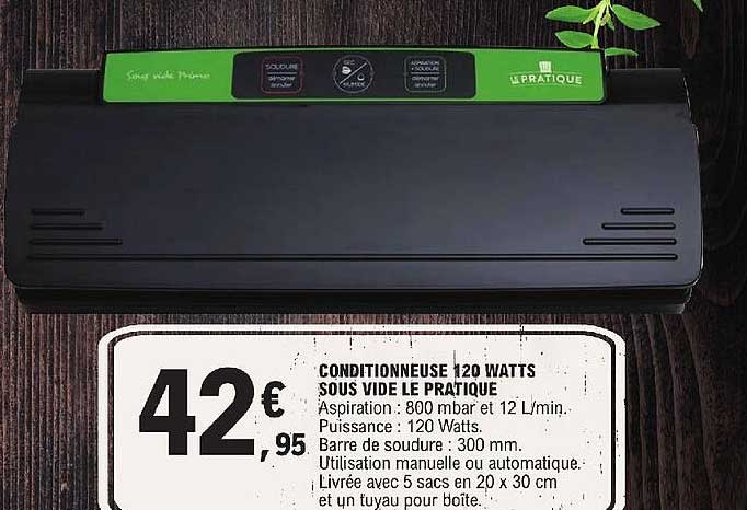 conditionneuse 120w sous vide le pratique