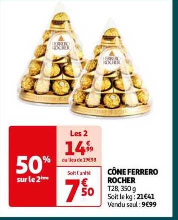 Cône Ferrero Rocher
