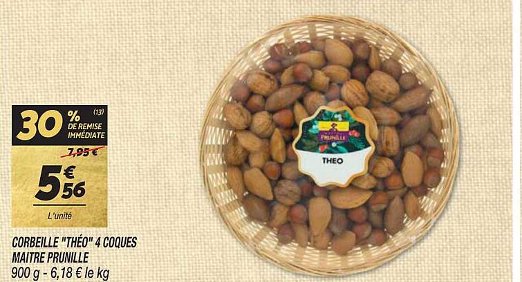 corbeille "théo" 4 coques maitre prunille