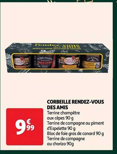 corbeille rendez-vous des amis