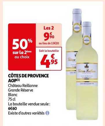 côtes de provence aop château reillanne grande réserve blanc