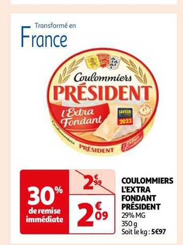Coulommiers L'extra Fondant Président