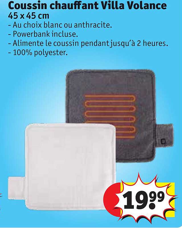 coussin chauffant villa volance