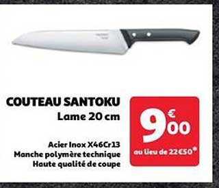 couteau santoku lame 20 cm