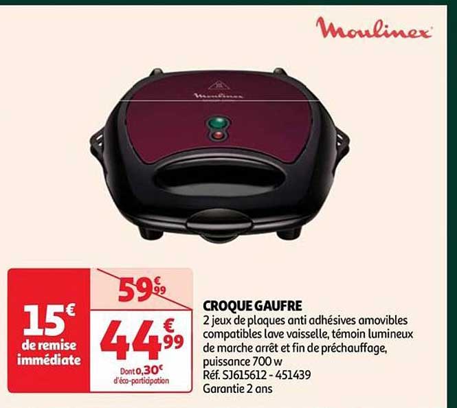 Croque Gaufre Moulinex