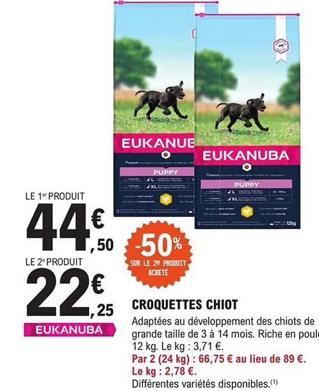 croquettes chiot eukanuba