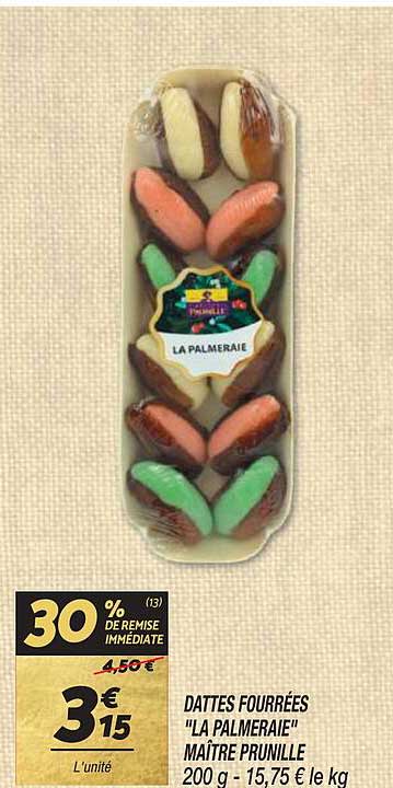 dattes fourrées "la palmeraie" maître prunille
