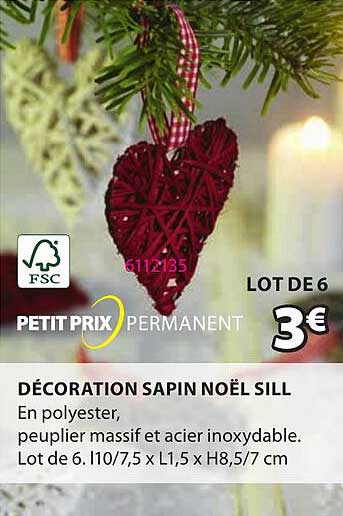 Décoration Sapin Noël Sill