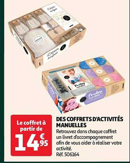 des coffrets d'activités manuelles