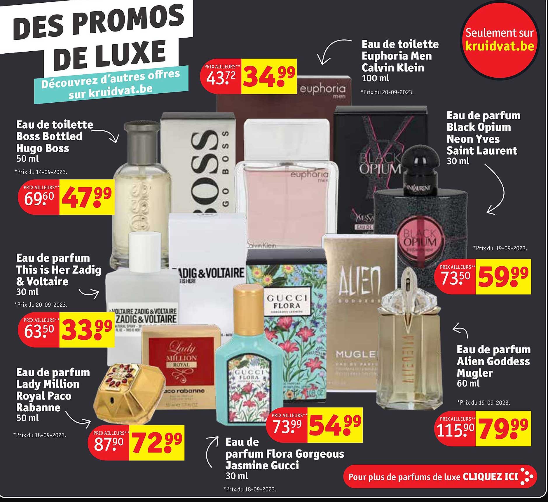 eau de toilette boss bottled hugo boss, eau de parfum this is her zadig & votaire, eau de parfum lady million royal paco rabanne, eau de parfum flora gorgeous jasmine gucci, eau de parfum black opium