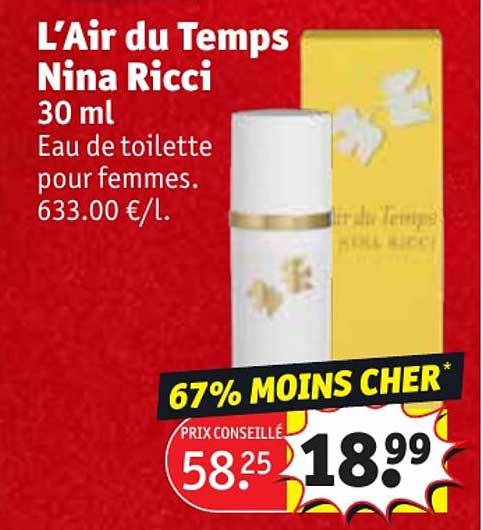 Eau De Toilette Pour Femme L'air Du Temps Nina Ricci
