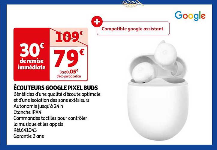 écouteurs google pixel buds