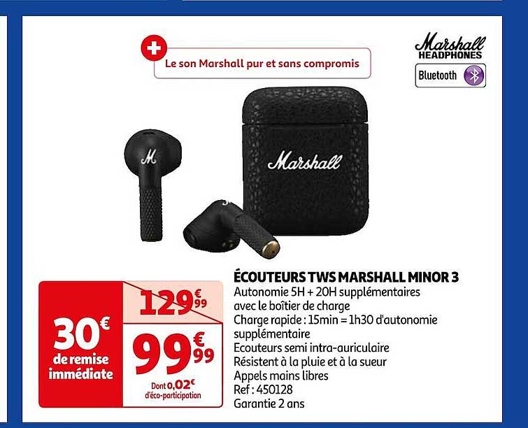 écouteurs tws marshall minor 3