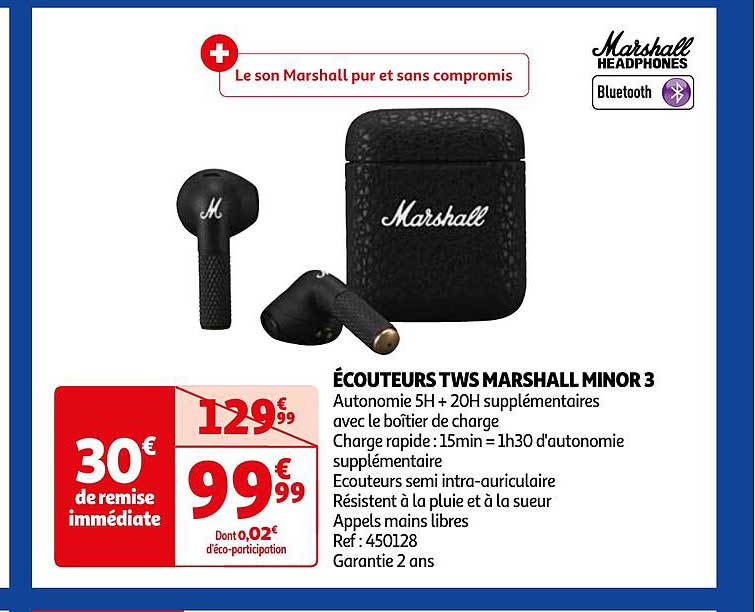 écouteurs Tws Marshall Minor 3
