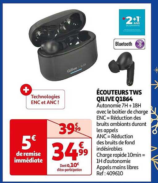écouteurs tws qilive q1864