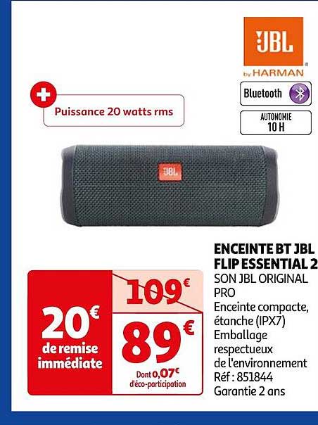 Enceinte Bt Jbl Flip Essential 2