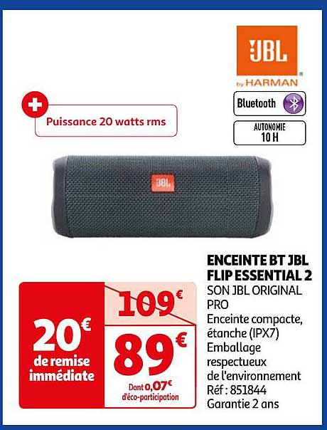 enceinte bt jbl flip essential 2