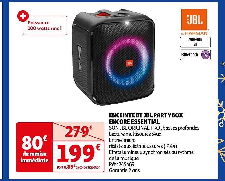 enceinte bt jbl party boxenceinte bt jbl partybox encore essential