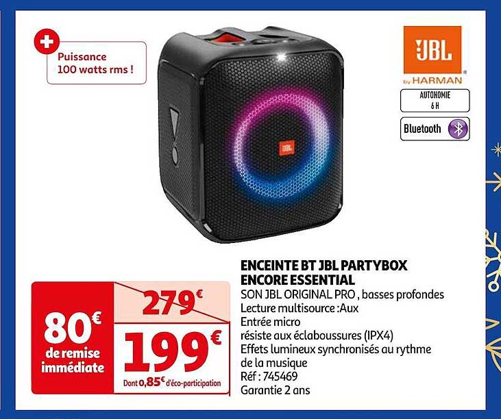 enceinte bt jbl partybox encore essential