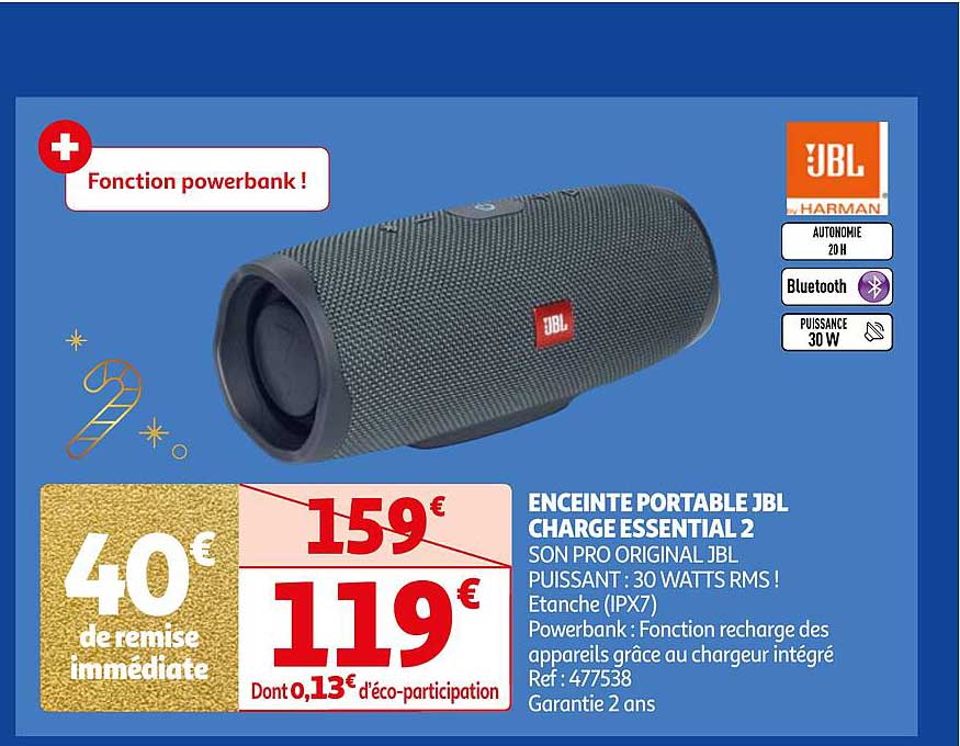 Enceinte Portable Jbl Charge Essential 2