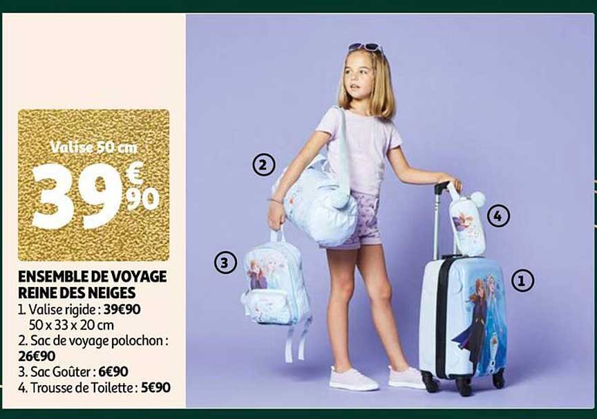 ensemble de voyage reine des neiges