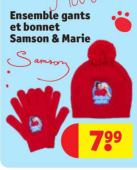Ensemble Gants Et Bonnet Samson & Marie