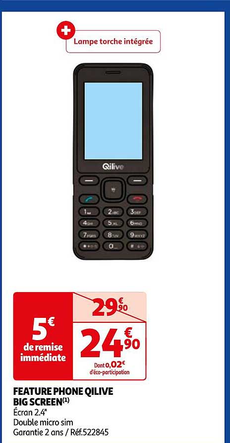 feature phone qilive big screen