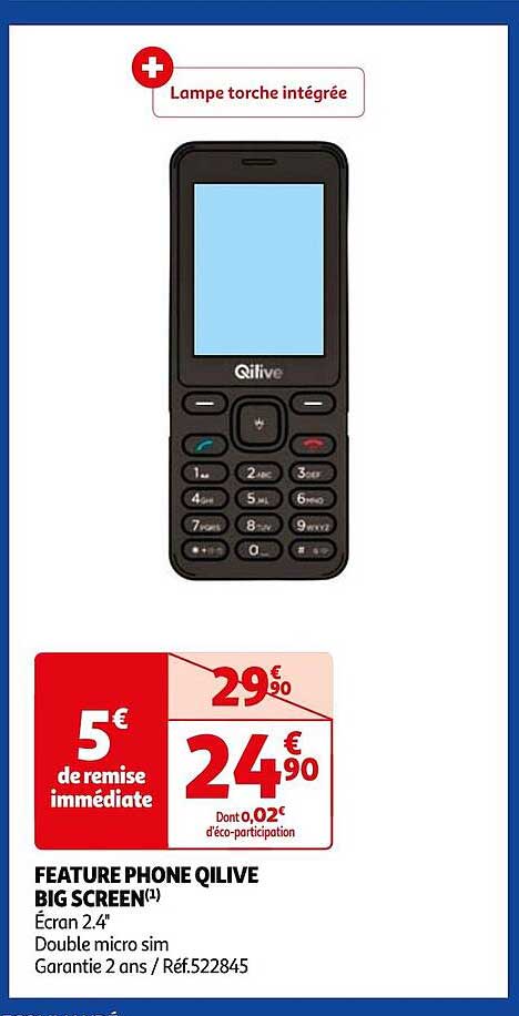 feature phone qilive big screen