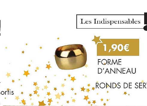 forme d'anneau ronds de serviette en inox doré