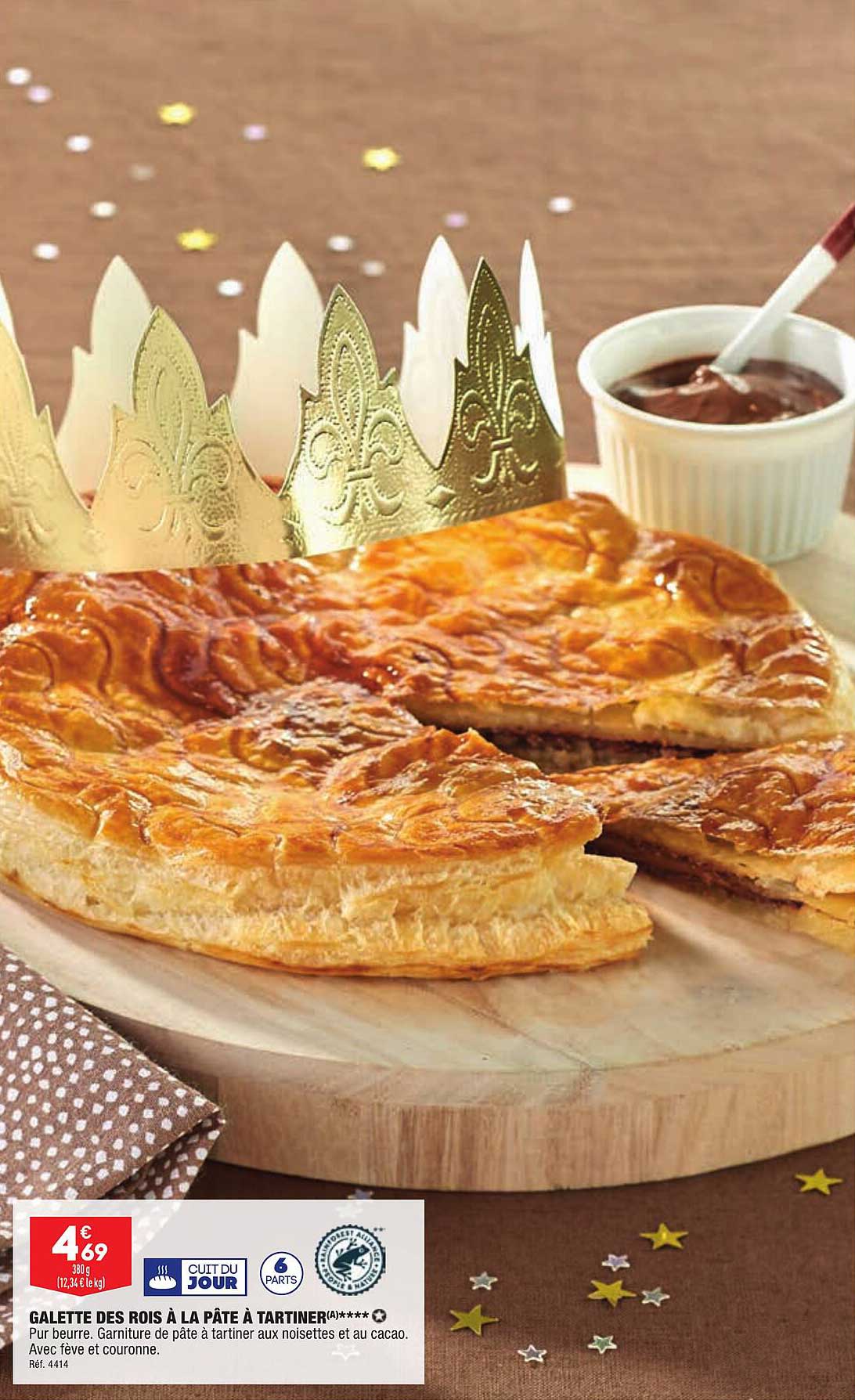 galette des rois à la pâte à tartiner
