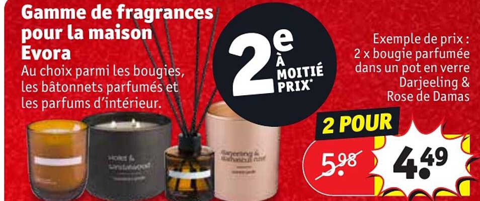 gamme de fragrances pour la maison evora