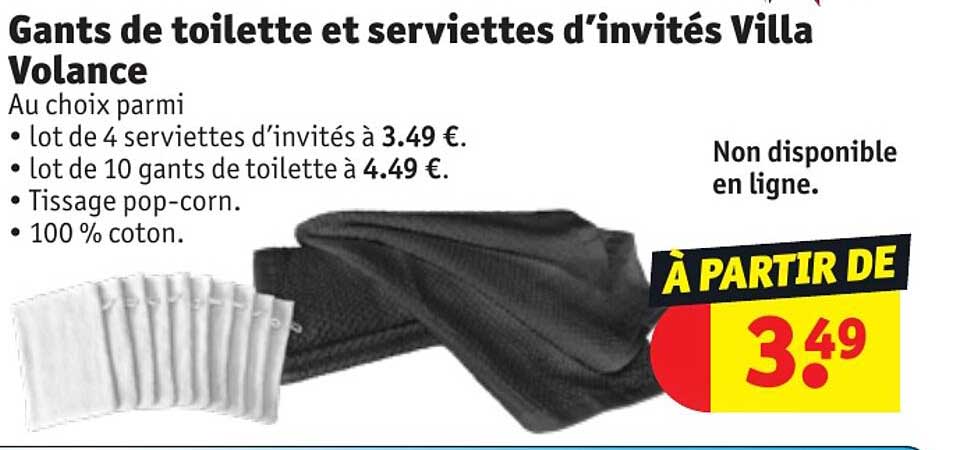 gants de toilette et serviettes d'invités villa volance