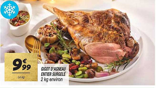 gigot d'agneau entier surgelé