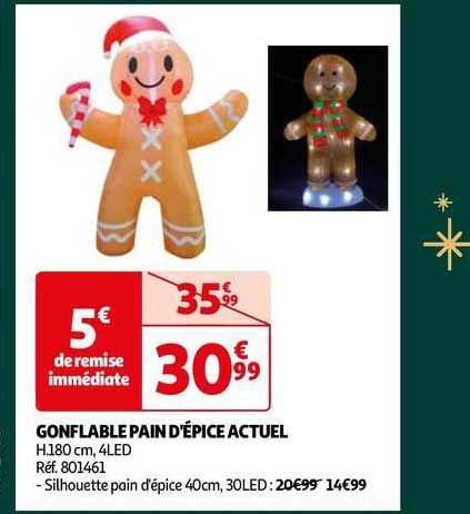 gonflable pain d'épice actuel
