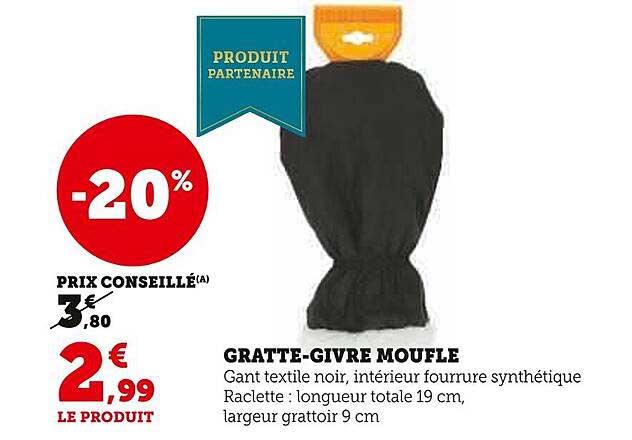 gratte-givre moufle