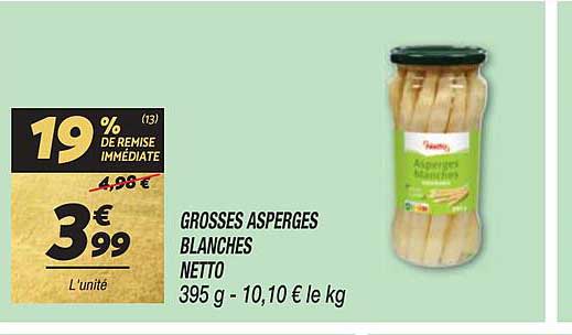 grosses asperges blanches netto